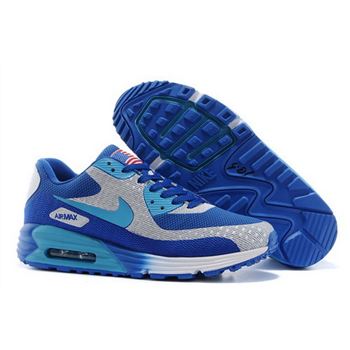 Nike Air Max 90 Hyp Prm Mens Shoes High Inside Blue Gray Hot Review